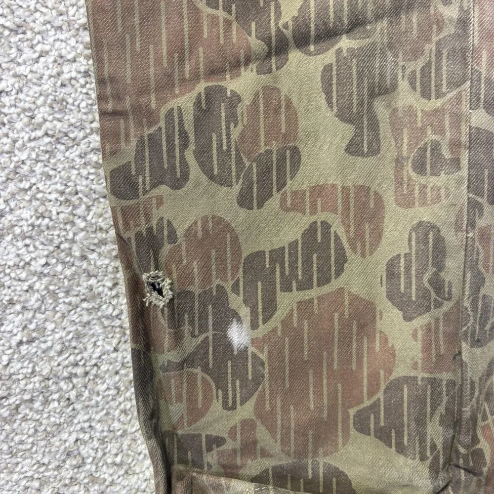 RGT Pants Mens 32x30 Green Camo Officer Trouser Slim Taper Chino USA